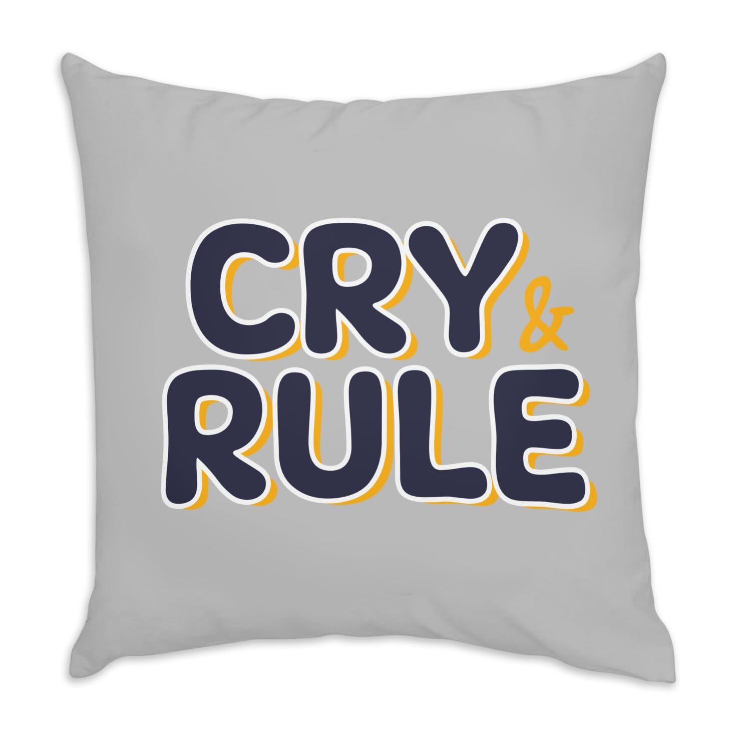 Coussin en velours gris 40x40 cm idée cadeau humour drôle et doux