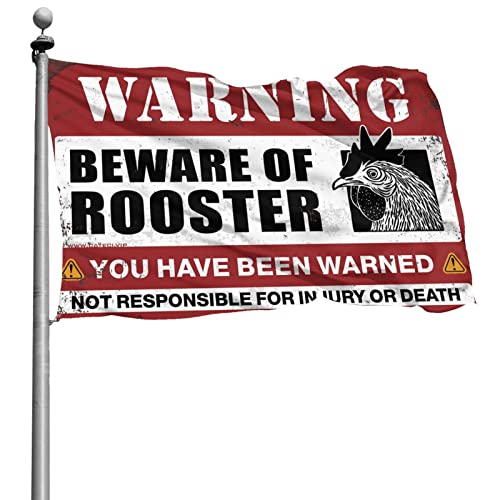 Dorm Flags For Guys Beware Of Rooster pour habiller un grand mur de chambre