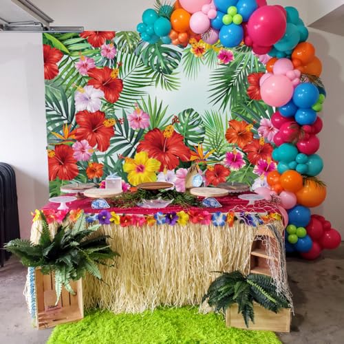Fondo fotográfico hojas tropicales 7x5ft miniatura 4