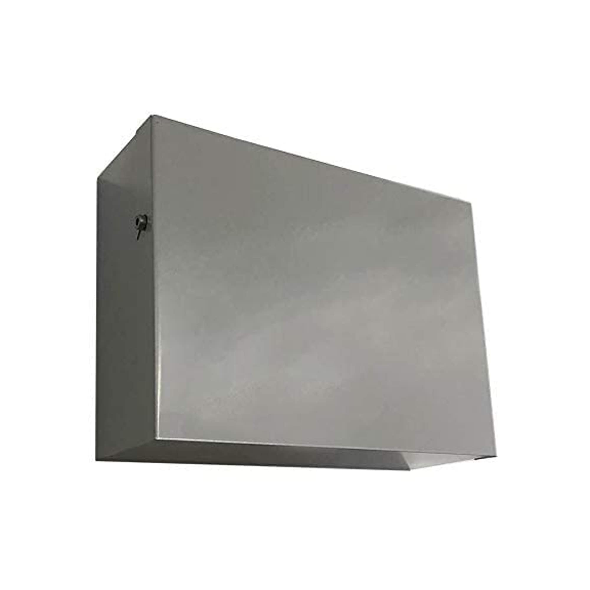 Indoor Outdoors Grey Household Fuse Box Consumer Unit Cover - Lightning Bolt Electricity for Home, New Build Property, Office and Industrial Safe, Secure Stylish (Size B 480x265x130 mm)