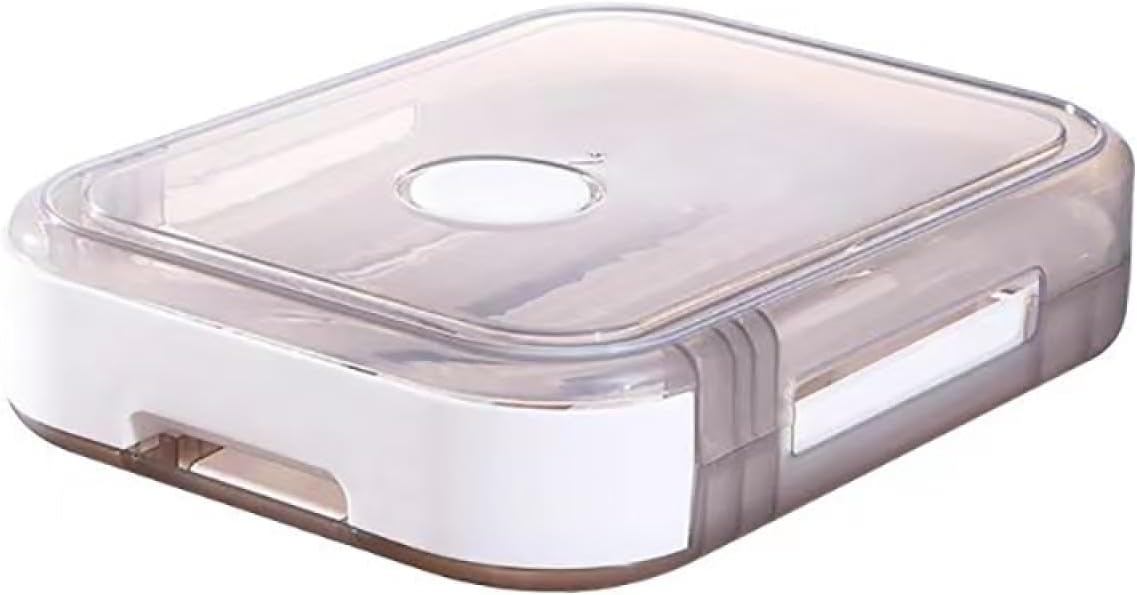 24 Grids Egg Storage Box,Egg Holder for Fridge,Egg Storage for Countertop,Egg Organizer,Egg Dispenser for Refrigerator,Egg Tray for Refrigerator,for Refrigerator