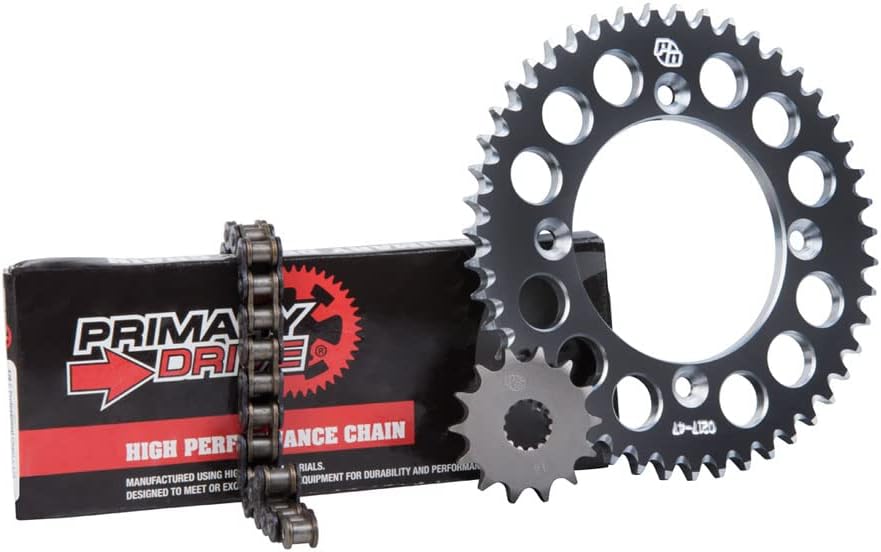 Primary Drive Alloy Kit & 428 C Chain Black Rear Sprocket For KTM 85 SX 17/14 2003-2017