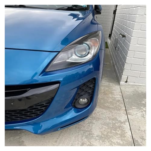Sourcils de phares Mazda 3 2010 2011 2012 2013 noir mat - 2