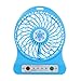 Mini wentylator stołowy przenośny z możliwością ponownego ładowania wentylator LED chłodziarka powietrza mini biurko wentylator USB trzeci wiatr wentylator USB do biura (kolor: Niebieski, rozmiar: 14 x 10,6 x 4,2 cm)