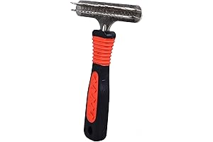 Jumbo Double Row Pins Deshedding Rake Comb for Large Dogs
