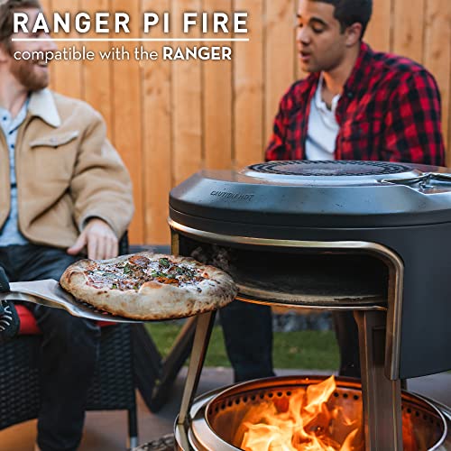 Image of Solo Stove Ranger Pi Fire | Pizza Oven Accessory for Ranger Fire Pit, Incl. Carry Case & Cordierite Pizza Stone, Wood Burning Assembly, Stainless Steel, (H x Dia): 15.7 x 15 in, 13.4 lbs