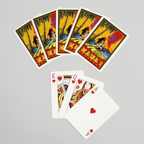 Lantern Press Kauai Hawaii juego de 52 cartas Poker miniatura 7