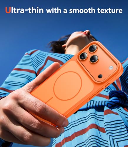 Image of FNTCASE for iPhone 17 Pro-Max Case: Magnetic Phone Cases with Screen Protector Compatible with Magsafe Slim Rugged Shockproof Protective Dual-Tone Design‌ Cell Cover