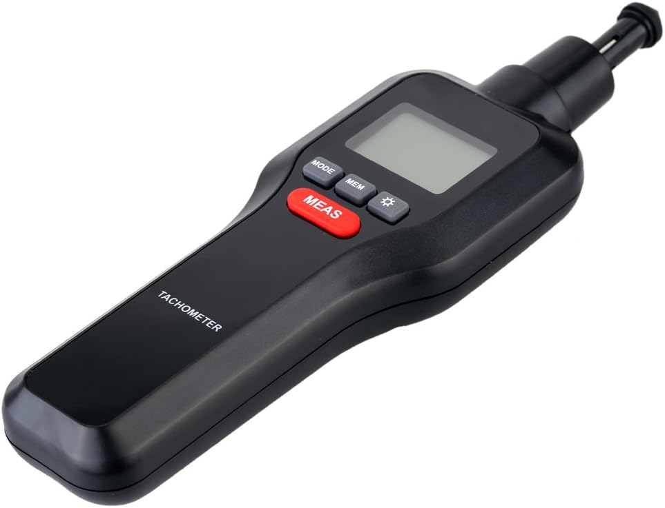 Mengshen 非接触式回転計 デジタルレーザー タコメーター スピードテスター 回転速度測定計 LCDディスプレイ 測定範囲 0〜99999r/min M522