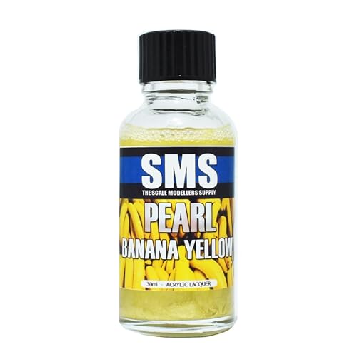 SMS The Scale Modellers Supply Pearl BANANA YELLOW 30ml - Airbrush Ready Hobby Paint