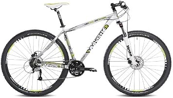 WHISTLE Patwin 29er 43,2 cm Suspenstion da Uomo da Mountain Bike, Colore:  Argento/Bianco, 43,2 cm : Sport e tempo libero