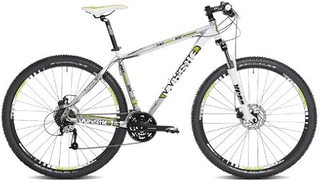 WHISTLE Patwin 29er 43,2 cm Suspenstion da Uomo da Mountain Bike, Colore:  Argento/Bianco, 43,2 cm : Sport e tempo libero