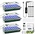 BlumWay 3 Pack 120 Cell Seed Starter Tray & Metal Seed Storage Organizer