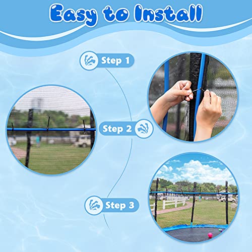 KITOART Trampoline Sprinkler for Kids, Outdoor Trampoline Waterpark Water Backyard Heavy Duty Fun Water Park Summer Water Games Trampoline Accessories Toys for Boys & Girls and Adults