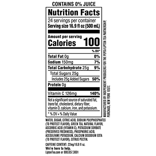 Lipton Green Tea With Citrus - 24/16.9Oz Bottles #TOP3