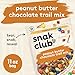 Snak Club Peanut Butter Chocolate Trail Mix with Peanuts, Peanut Butter M&M’S, Toffee Peanuts, and Pretzels, 11 oz Resealable Bag