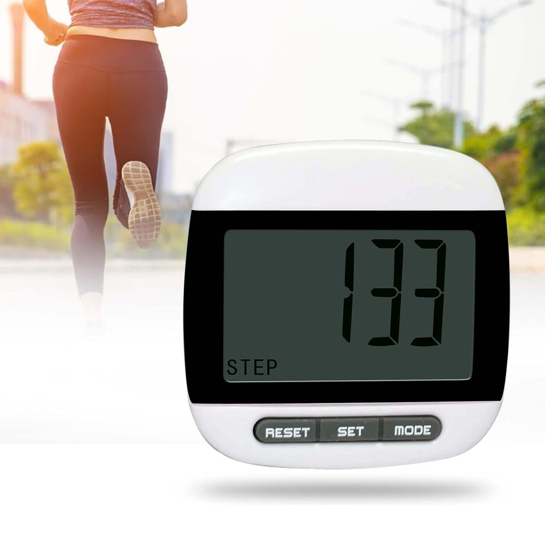 Podomètre pour la Marche, Podomètre 3D pour la Marche,Mini Podomètre, Pedometer Bracelet, Compteur de Pas avec Clip, Compteur de Pas à Clipser pour Femmes et Hommes Compteur de, multicolore