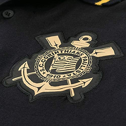 Camisa Polo Retrô Corinthians Ouro Masculina