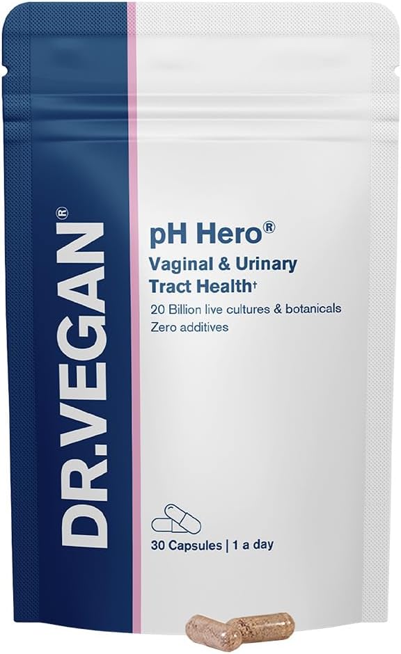 DR.VEGAN | pH Hero® | Supports Balanced Vaginal Flora | 50bn CFU | Cranberry | Sea Buckthorn | Prevents UTIs and Infections