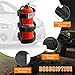 Ziciner Fire Extinguisher Holder 2.5-3LB Adjustable Roll Bar, American Flag Pattern Extinguishers Strap Bartact, Universal Car Accessories for Cars, SUVs, Trucks, and More (Black)