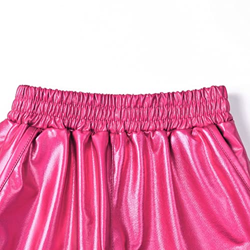 Image of Perfashion Girls Metallic Shorts Sparkly Shiny Hot Pants Gold /Silver /Pink Outfit