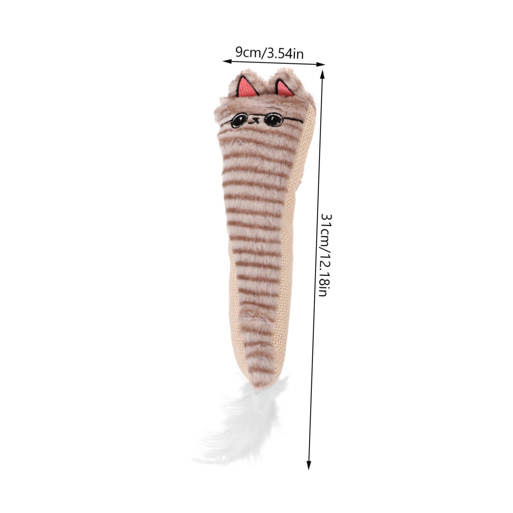Didiseaon Jouet en Peluche en Papier Sisal pour Chat Jouet Interactif À Mâcher pour Chaton