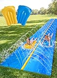 Sloosh Scivolo d'Acqua Gigante 914,4 x 182,8 cm, Scivolo per Prato Resistente con irrigato...