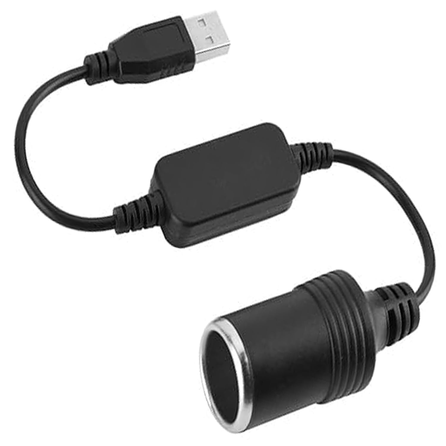 Cybersnc 12V Car USB-to-Cigarette Lighter Adapter 5V USB-A Step Up 12V 8W Converter Cable (60 cm/23.6″) for Dash Cam, GPS, LED Strip, Car Electronics with Safety Protections-image-37