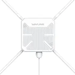 WAVLINK Extensor WiFi AC1200 para ambientes externos, ponto de acesso externo, IP65 à prova de intempéries, extensor de sinal WiFi de longo alcance, antenas 4 x 7dBi, compatível com Starlink para