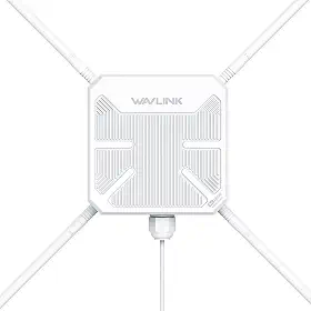 WAVLINK Extensor WiFi AC1200 para ambientes externos, ponto de acesso externo, IP65 à prova de intempéries, extensor de sinal WiFi de longo alcance, antenas 4 x 7dBi, compatível com Starlink para