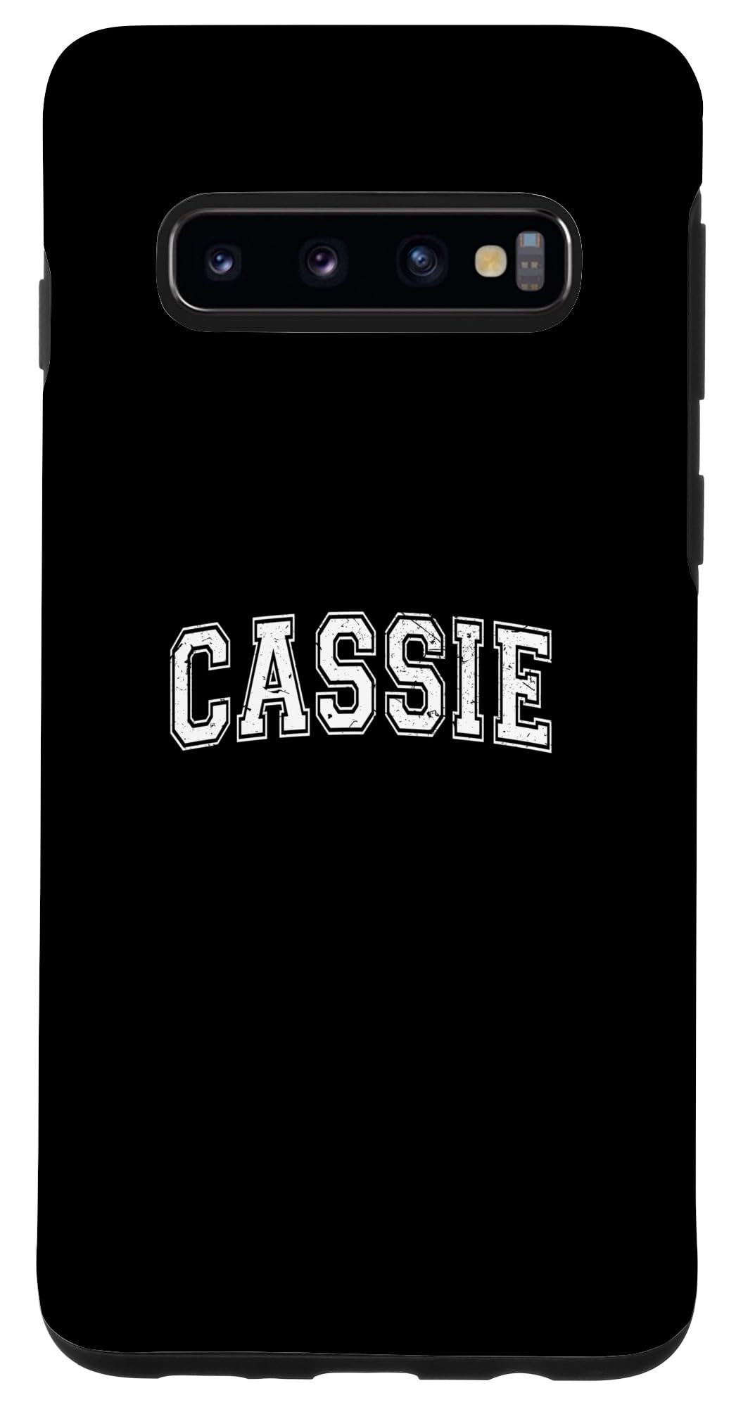 Galaxy S10 Varsity Style Personalized Name Classic Cassie Case