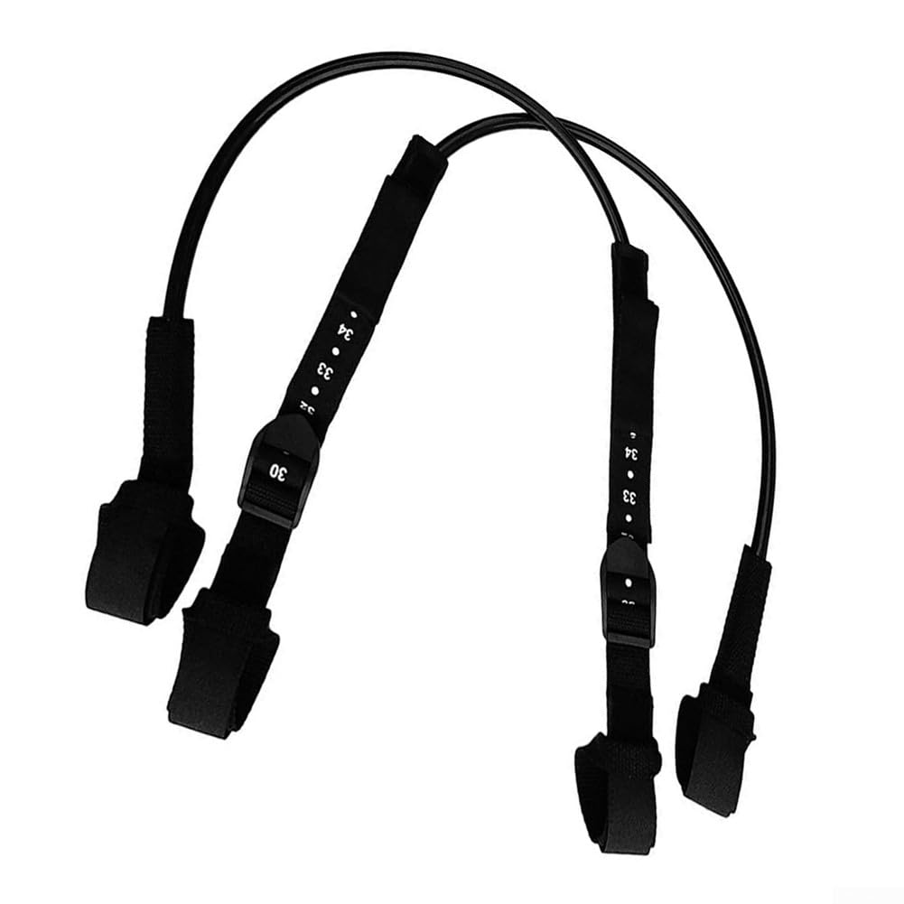 Correa de arnés de windsurf, 2 piezas de 28-34 pulgadas, negro, correa ajustable de seguridad para arnés de windsurf, accesorio de surf para tabla de surf, rango ajustable 22-28 o 28-34 pulgadas