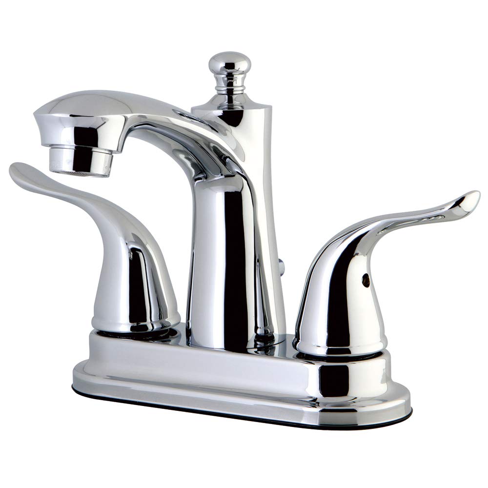 Kingston Brass FB7621YL Llave de baño Central de 4 Pulgadas, Cromado
