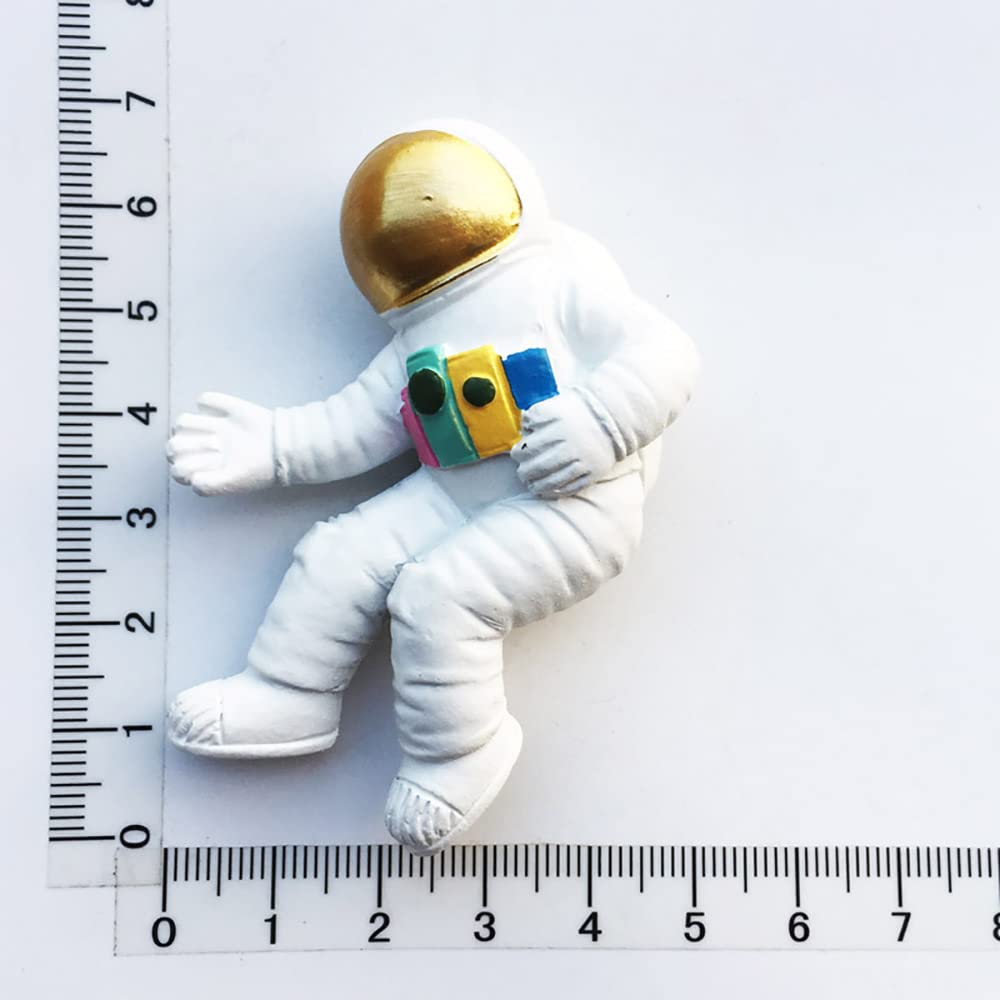 Magnete Frigo Astronauta 3D USA - Souvenir In Resina Fatto A Mano