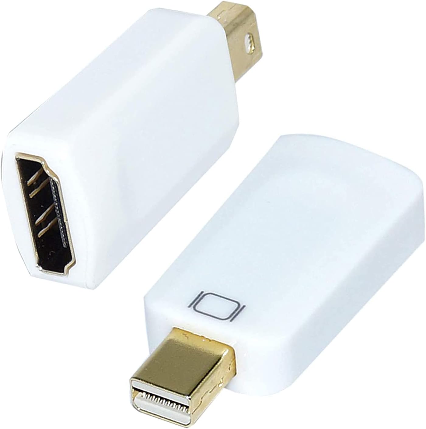 NISUN Mini DP/Thunderbolt/Mini Display Port Male to HDMI Female Adapter Converter (1 Pack White)