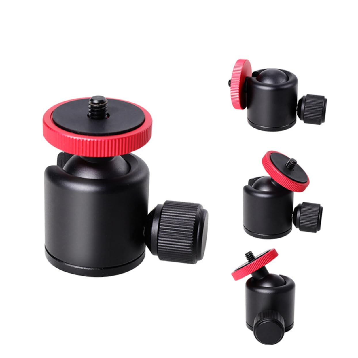 Vaguelly Head for Camera Tripod Thread Mount Durable Compatible with DSLR Cameras Camcorders LCD Monitors LED Lights and Microphones