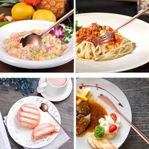 Belifou Conjunto de Talheres de 24 Peças Talheres de Aço Inoxidável de Qualidade Alimentar Conjunto