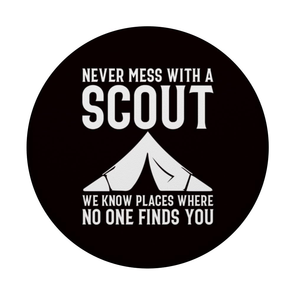 Scouting - We Know Places Where No One Finds You PopSockets Swappable PopGrip, Black - Image 3