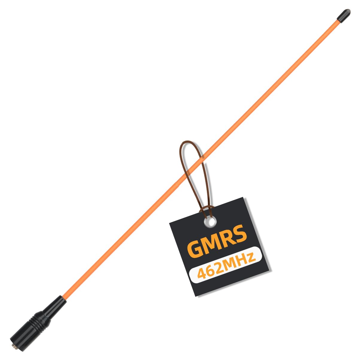 ABBREE AR-771C GMRS (155/462MHz) Antenna 15.3inch Whip Antenna SMA-Female for Baofeng UV-5R GMRS GM-15Pro GM-5RH UV-5G Plus TD-H3 UV-9G Radioddity TD-H5 GMRS Radios (Orange)