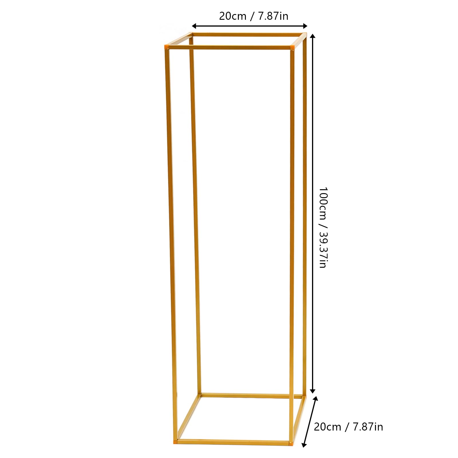 Decorazioni per matrimoni, centrotavola dorata, 2 pezzi, 80 e 100 cm, vaso oro per matrimoni, centrotavola in metallo, per decorare la tavola, feste, matrimoni, soggiorno, decorazione