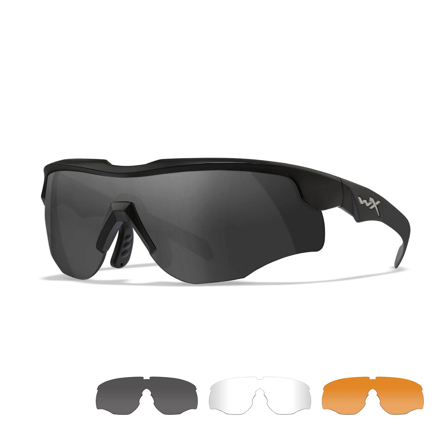 Wiley X │ WX Rogue Comm | Sonnenbrille Herren | Schutzbrille │ Taktische Militärische MTB Brille Laufbrille Radfahren Fahrt Wandern Fischen Outdoor-Aktivitäten Airsoft | 100% UVA/UVB-Schutz