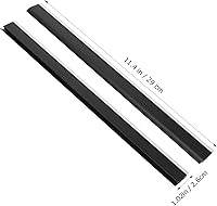 Vista 3 de Angoily 2 tiras de plástico para recogedor de labios, color negro, 11.4 x 1.0 in, adecuadas para diversas herramientas de limpieza, duraderas