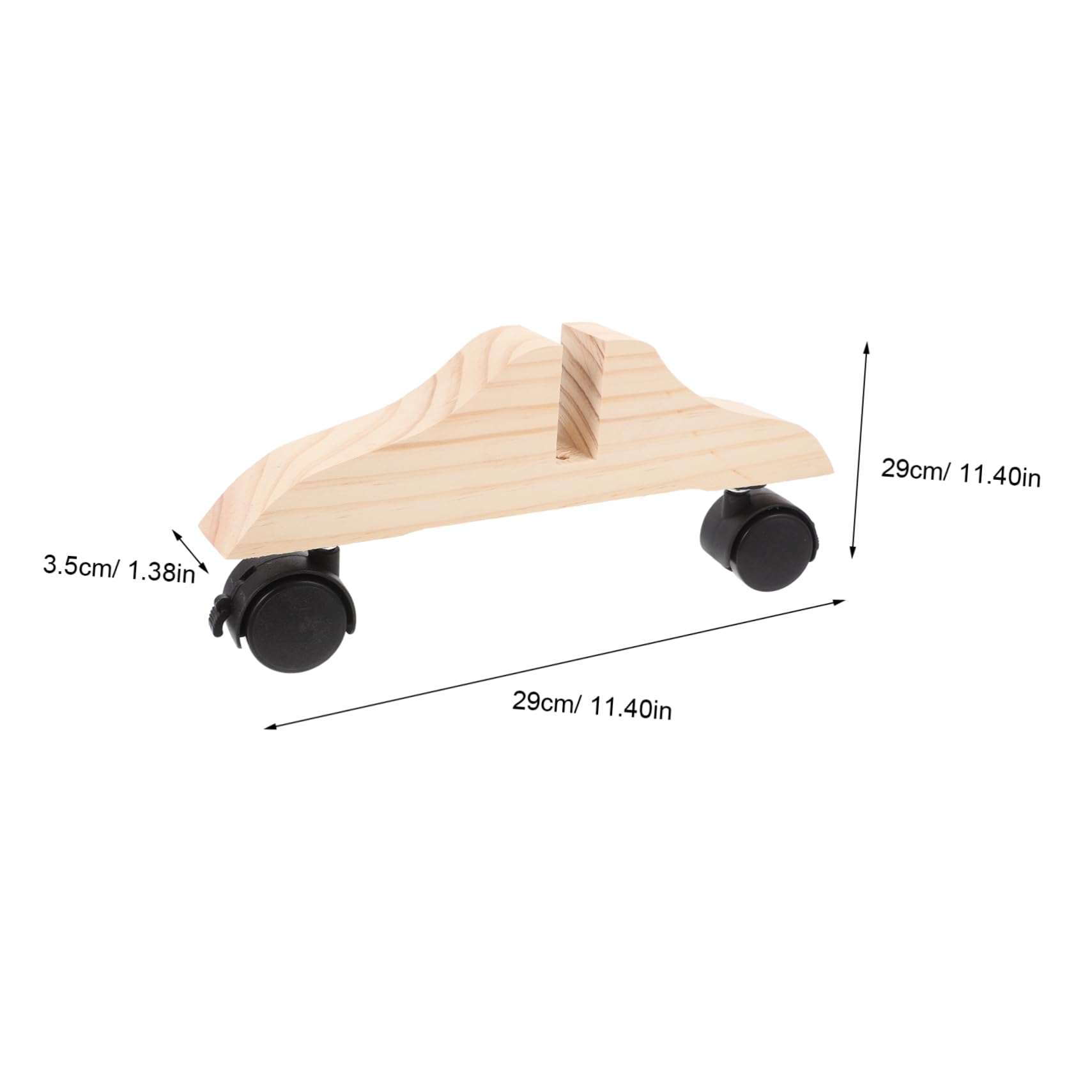 ERINGOGO Wooden Room Divider Base Wheels Stable Support for Screen Holder Easy Mobility for Home Office Partition