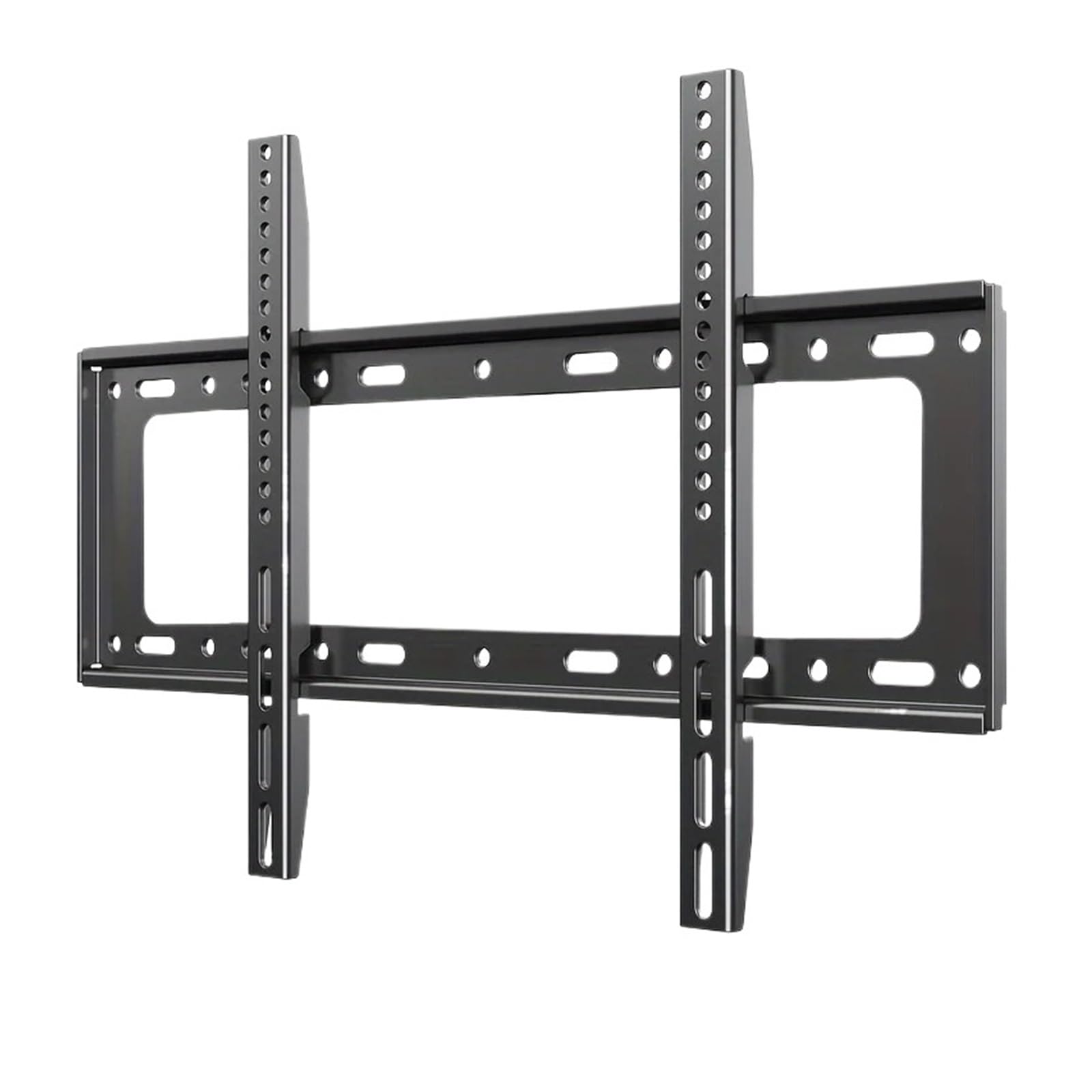 Staffa universale per TV a basso profilo per montaggio a parete fissa, compatibile con la maggior parte dei televisori piatti/curvi da 30"-80" con VESA max 600 x 500 mm fino a 70 kg (nero 14-42")