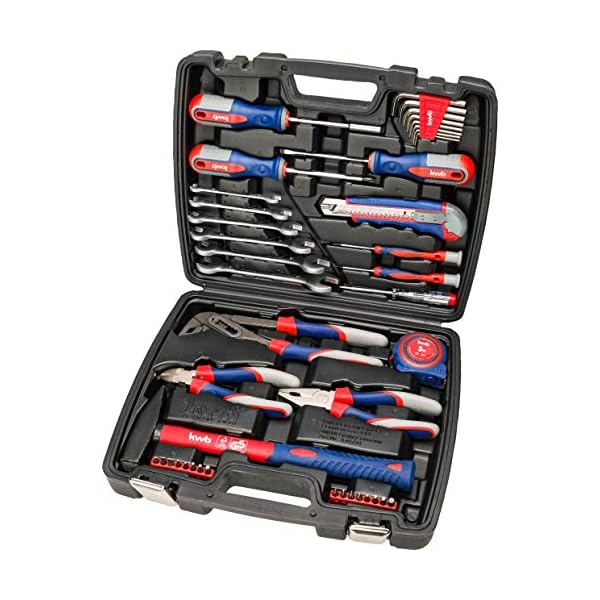 kwb Werkzeug-Koffer inkl. Schrauber-Bits, 42-teilig, gefüllt, robust und hochwertig, ideal für den Haushalt o. die…