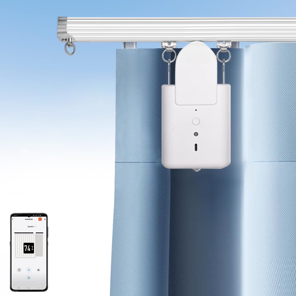 TIPIACE Curtains Track Automatic Curtain Opener and Closer Robot