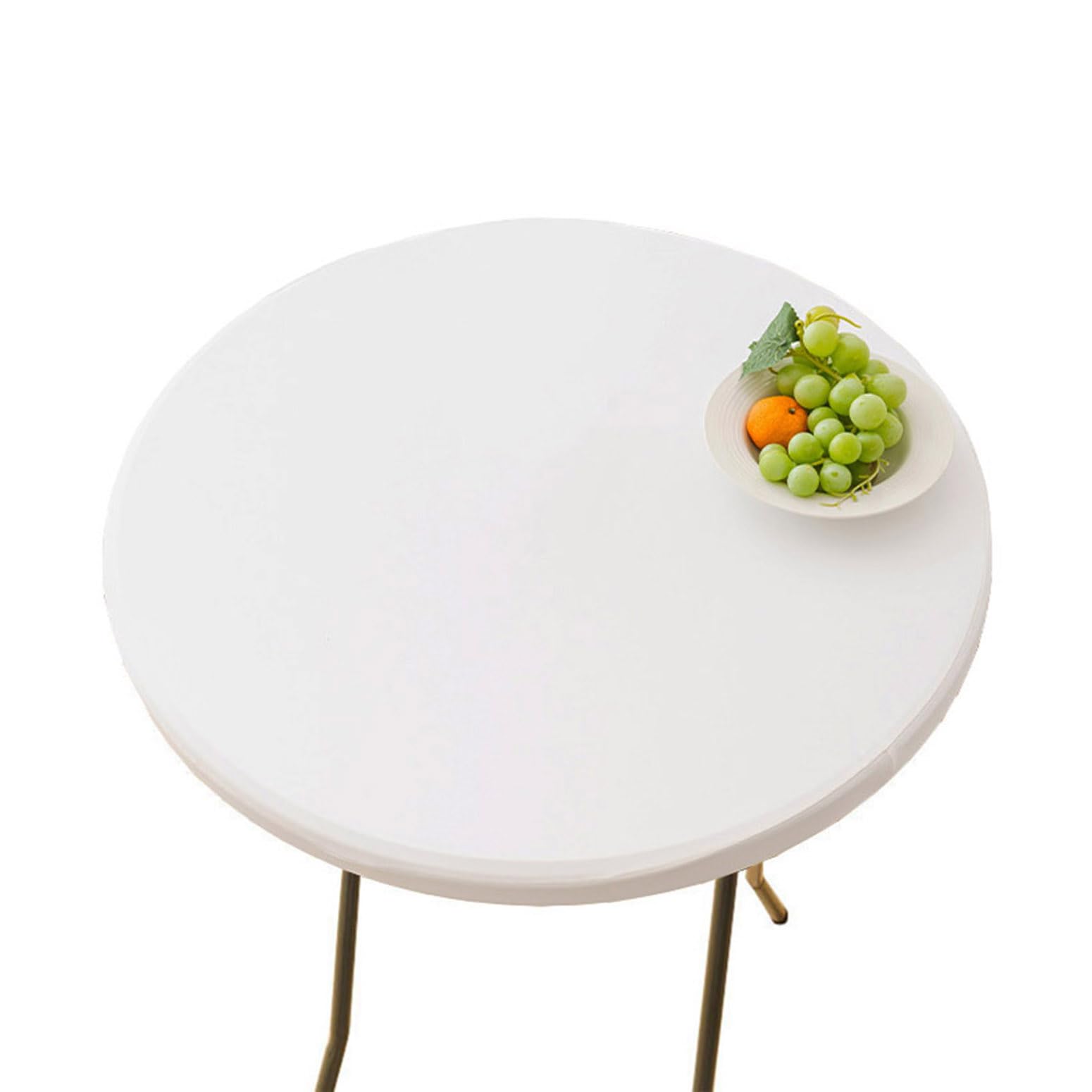 CIEEIN CIEHT PU Tablecloths Table cloth Tablecover Home Hotel Restaurant Bar Party Waterproof Oilproof Table Covers White Round 70cm โ image 1