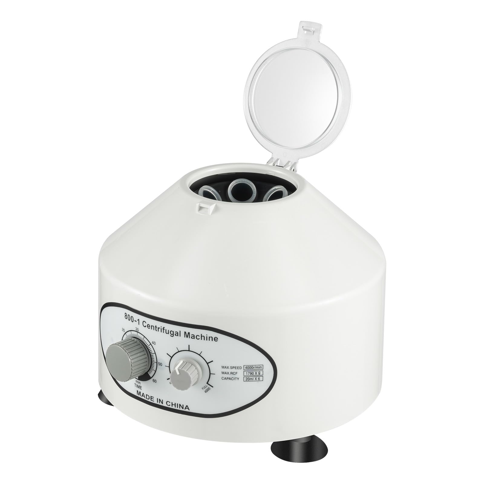 Centrifugadora de laboratorio Centrífuga de 25 W, 0 ~ 4000 rpm, pequeña centrífuga eléctrica de mesa, centrífuga de laboratorio, 1.960 factor de separación, 20 ml*6 microcentrífuga de plasma