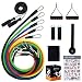 Beakabao Sports Resistance Band Set - Includes Bands, Handles, Ankle Straps, Door Anchors, Guides and Bag, Free Skipping Rope - for Physical Training, Weight Loss, Home Exercise, Yoga, Pilates