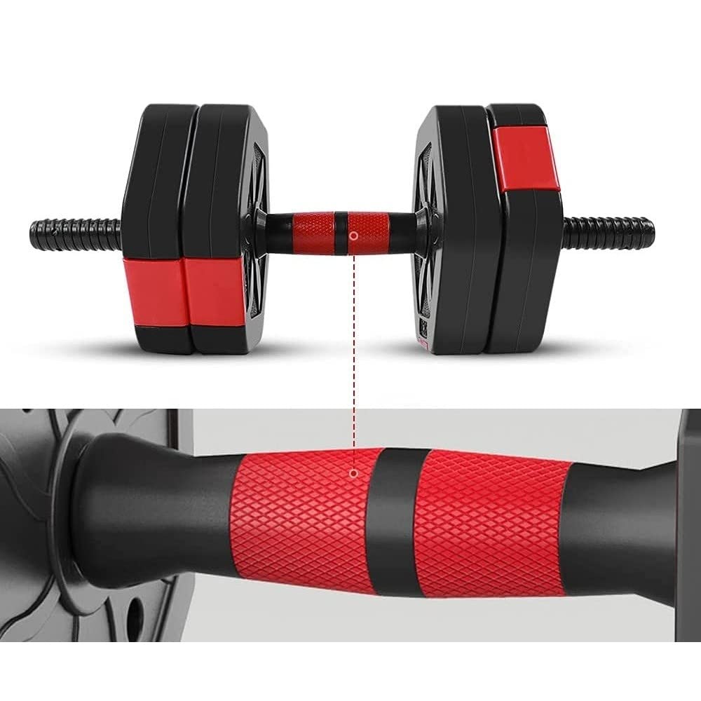 Generic - Set MANUBRI BILANCIERE con Biella Regolabili 25KG Allenamento Corpo Palestra CASA - 33110